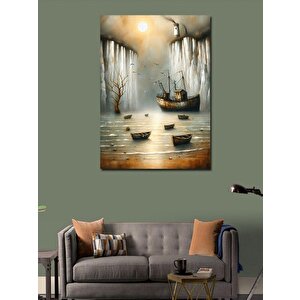 Kanvas Tablo Sisli Göl 70x100 cm