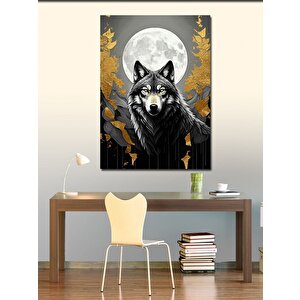 Kanvas Tablo Kurt Ve Ay 70x100 cm