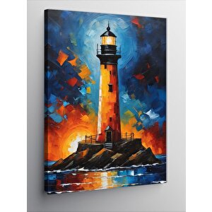 Kanvas Tablo Deniz Feneri 70x100 cm