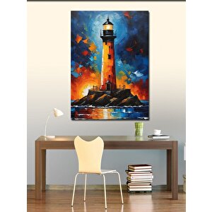 Kanvas Tablo Deniz Feneri 70x100 cm
