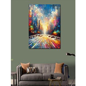 Kanvas Tablo Şehir Işıkları 100x140 cm