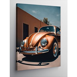 Kanvas Tablo Retro Vosvos Araba 100x140 cm