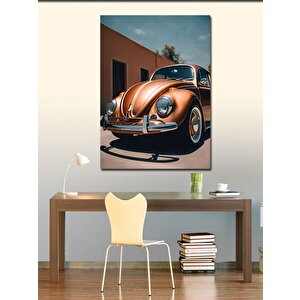 Kanvas Tablo Retro Vosvos Araba 100x140 cm