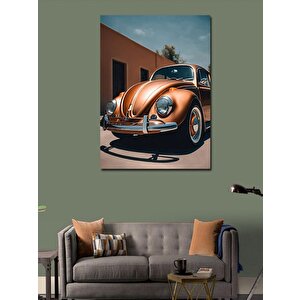 Kanvas Tablo Retro Vosvos Araba 100x140 cm