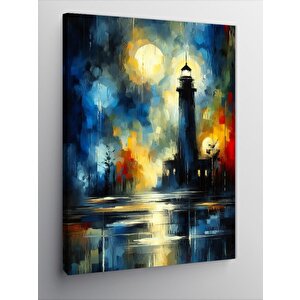 Kanvas Tablo Deniz Feneri 100x140 cm