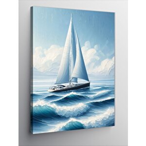 Kanvas Tablo Yelkenli Deniz 70x100 cm