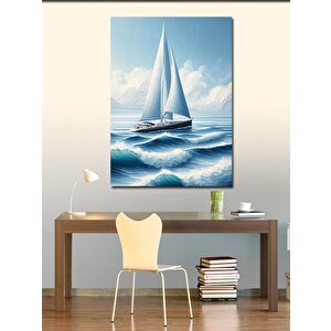 Kanvas Tablo Yelkenli Deniz 70x100 cm