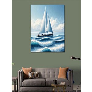 Kanvas Tablo Yelkenli Deniz 70x100 cm