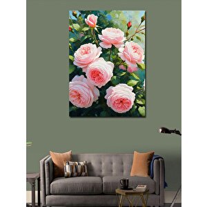 Kanvas Tablo Pembe Güller 70x100 cm