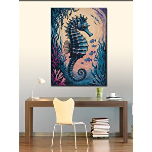 Kanvas Tablo Denizatı Deseni 100x140 cm