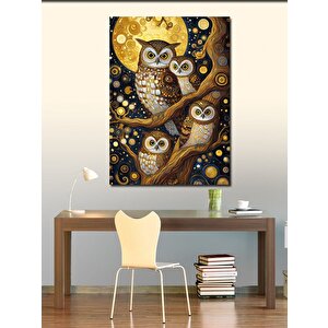 Kanvas Tablo Daldaki Baykuşlar 50x70 cm