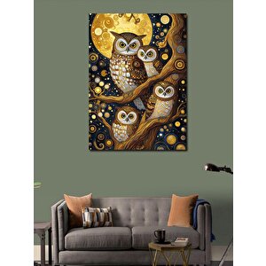 Kanvas Tablo Daldaki Baykuşlar 50x70 cm