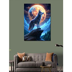Kanvas Tablo Ay Ve Kurt 70x100 cm