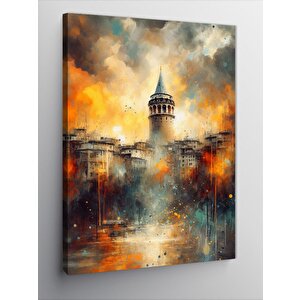 Kanvas Tablo Şehir Galata Manzarası 70x100 cm