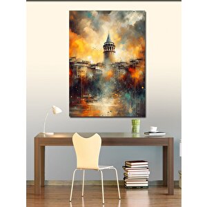 Kanvas Tablo Şehir Galata Manzarası 70x100 cm