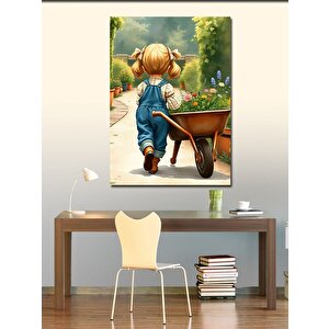 Kanvas Tablo Bahçe Arabası 70x100 cm