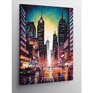 Kanvas Tablo Şehir Işıkları 70x100 cm