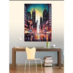 Kanvas Tablo Şehir Işıkları 70x100 cm