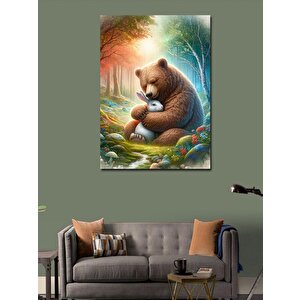 Kanvas Tablo Ormanda Ayı 70x100 cm