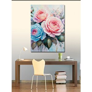 Kanvas Tablo Pembe Güller 70x100 cm