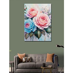 Kanvas Tablo Pembe Güller 70x100 cm