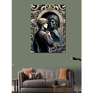 Kanvas Tablo Ayna Ve Yüz 70x100 cm