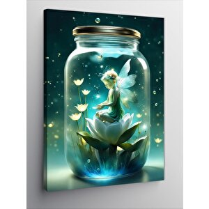 Kanvas Tablo Kavanozdaki Peri 70x100 cm