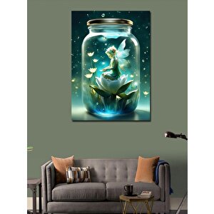 Kanvas Tablo Kavanozdaki Peri 70x100 cm