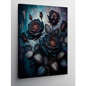 Kanvas Tablo Karanlık Güller 70x100 cm