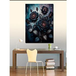 Kanvas Tablo Karanlık Güller 70x100 cm