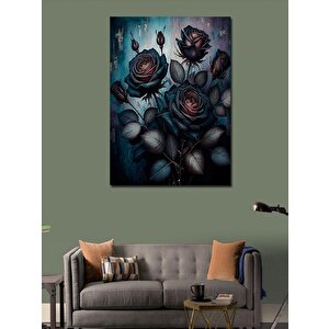Kanvas Tablo Karanlık Güller 70x100 cm