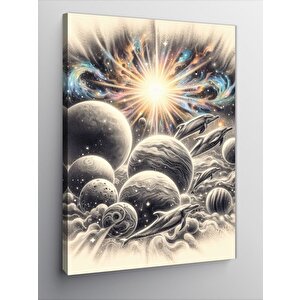 Kanvas Tablo Yunuslar Ve Ezegen 100x140 cm