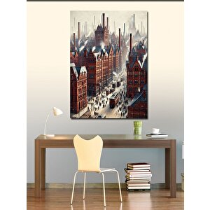 Kanvas Tablo Fabrika Şehri 50x70 cm