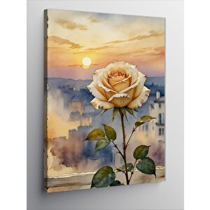Kanvas Tablo Sarı Gül 70x100 cm
