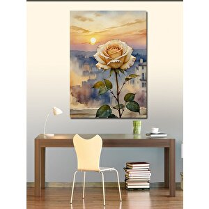 Kanvas Tablo Sarı Gül 70x100 cm