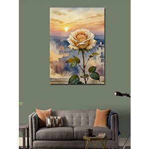 Kanvas Tablo Sarı Gül 70x100 cm