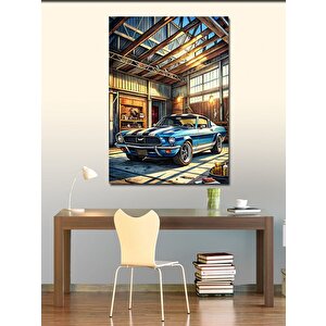 Kanvas Tablo Garaj Arabası 70x100 cm