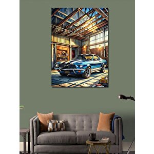 Kanvas Tablo Garaj Arabası 70x100 cm
