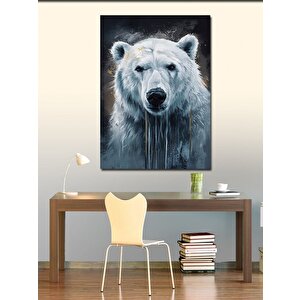 Kanvas Tablo Beyaz Kutup Ayısı 100x140 cm