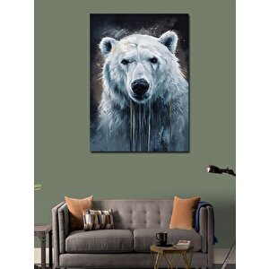 Kanvas Tablo Beyaz Kutup Ayısı 100x140 cm