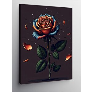 Kanvas Tablo Karanlık Gül 70x100 cm