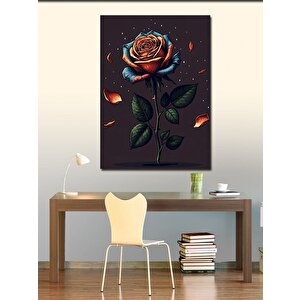 Kanvas Tablo Karanlık Gül 70x100 cm