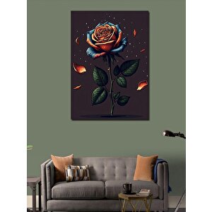 Kanvas Tablo Karanlık Gül 70x100 cm