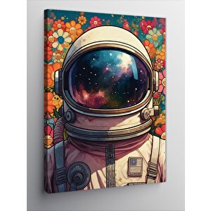 Kanvas Tablo Astronot Evreni 100x140 cm