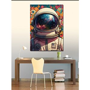 Kanvas Tablo Astronot Evreni 100x140 cm