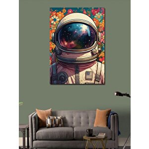 Kanvas Tablo Astronot Evreni 100x140 cm