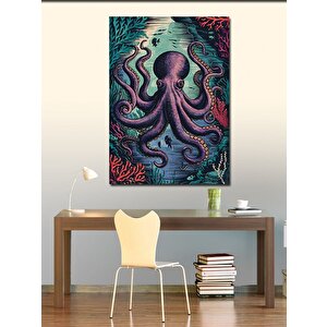 Kanvas Tablo Derin Deniz Canavarı 100x140 cm