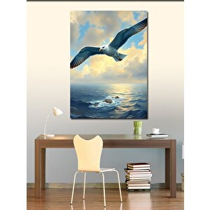 Kanvas Tablo Denizde Martı 70x100 cm