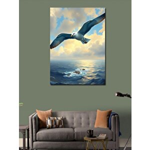Kanvas Tablo Denizde Martı 70x100 cm