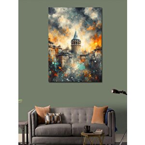 Kanvas Tablo Galata Kulesi Ve Şehir 100x140 cm